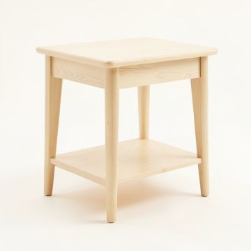 Linden Field Side Table - Ivory (synthetic illustration; no displayed measurements)