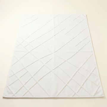 Reed Bridge Rectangular Area Rug - White (synthetic illustration; no displayed measurements)