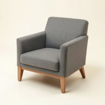 26 '' Wide Polyester Armchair (synthetic illustration; no displayed measurements)
