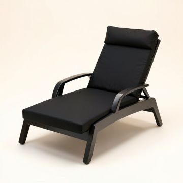 Alexandra Outdoor Reclining Chaise Lounge With Cushion (synthetic illustration; no displayed measurements)