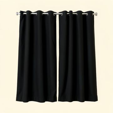 Maley Solid Blackout Thermal Grommet Curtain Panels (synthetic illustration; no displayed measurements)