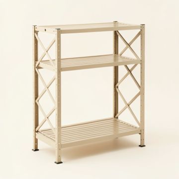 Moss Bridge Empty Seed-Starting Shelving Unit Without Lights - Beige (synthetic illustration; no displayed measurements)