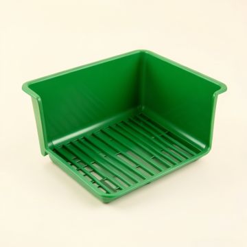 Ash Bluff Empty Under-Desk Cable Tray - Green (synthetic illustration; no displayed measurements)