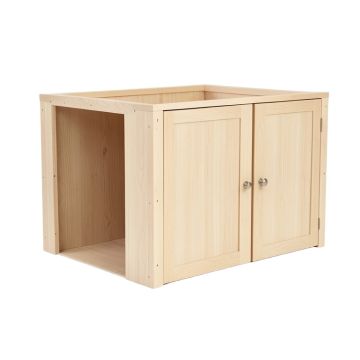 Heath Bridge Empty Furniture-Style Litter Enclosure - Beige