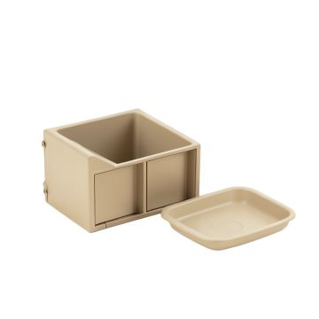 Slate Bluff Empty Coffee-Station Organizer - Beige