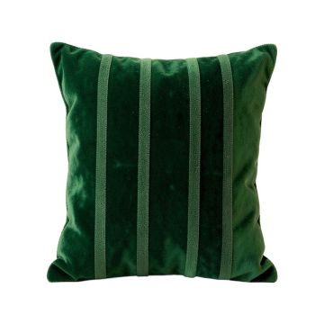 Fern Branch Filled Accent Pillow - Green