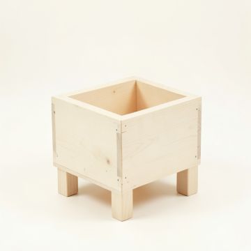 Linden Crest Empty Raised Planter - Ivory (synthetic illustration; no displayed measurements)
