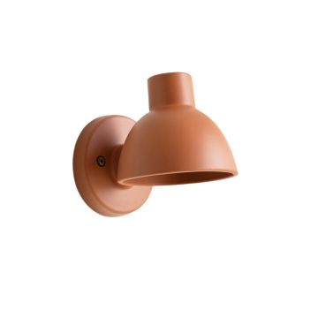 Sage Canyon Wall Sconce Mounted On A Plain Wall - Terracotta