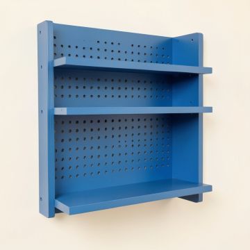 Spruce Dell Empty Wall-Mounted Tool Organizer Panel - Blue (synthetic illustration; no displayed measurements)