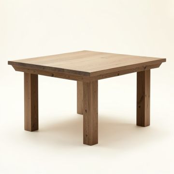 Modern Farmhouse Solid Wood Dining Table (synthetic illustration; no displayed measurements)
