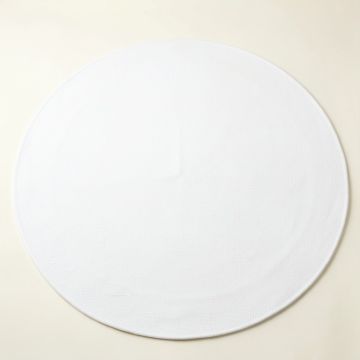 Elm Branch Round Area Rug - White (synthetic illustration; no displayed measurements)