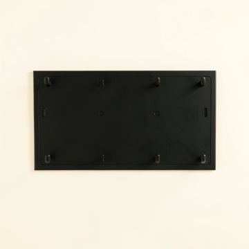 Juniper Edge Empty Wall-Mounted Tool Organizer Panel - Black (synthetic illustration; no displayed measurements)