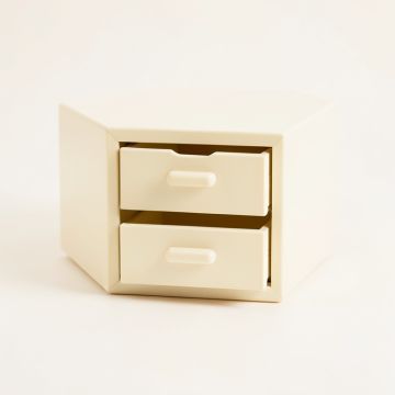 Alder Bend Small-Parts Storage Drawer Cabinet - Cream (synthetic illustration; no displayed measurements)