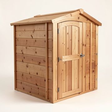 Outdoor 3 Ft. W X 2 Ft. D Solid Wood Lean-To Storage Shed (synthetic illustration; no displayed measurements)