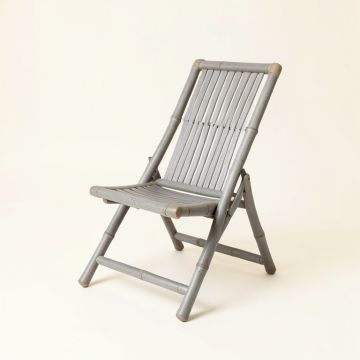 Maple Bluff Folding Outdoor Chair - Gray (synthetic illustration; no displayed measurements)