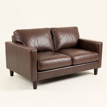 Persinger 47.2 '' Faux Leather Tuxedo Arm Loveseat (synthetic illustration; no displayed measurements)