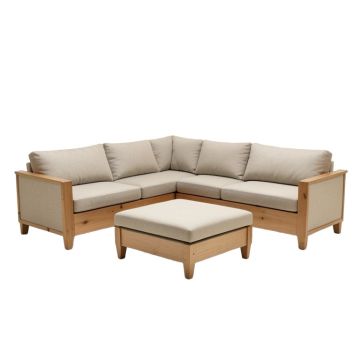 Artzt 158 '' Wide Right Hand Facing Modular Corner Sectional With Ottoman