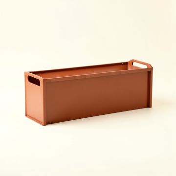 Birch Arc Narrow Outdoor Storage Bench (synthetic illustration; no displayed measurements)