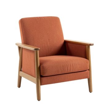 Briar Branch Upholstered Armchair - Terracotta