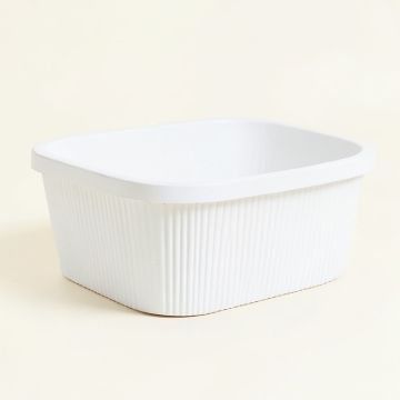 Heath Crest Empty Storage Basket - White (synthetic illustration; no displayed measurements)