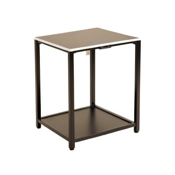 Jabella Metal Nightstand With Usb Port