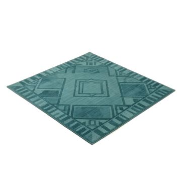 Bedford Geometric Teal Blue Indoor / Outdoor Area Rug