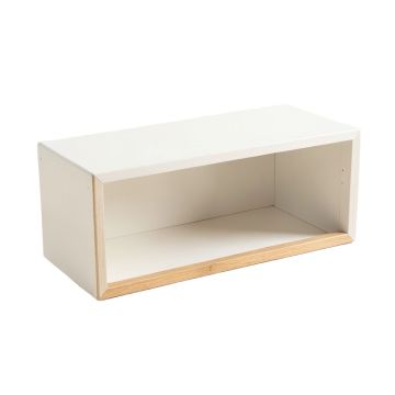 Slate Bluff Shoe Storage Bench - White