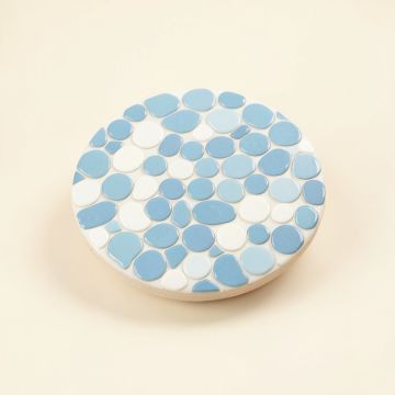 0.8 '' X 0.8 '' Porcelain Penny Round Mosaic Wall & Floor Tile (synthetic illustration; no displayed measurements)