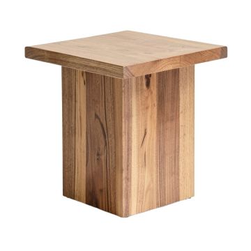 Teres Solid Wood Block End Table