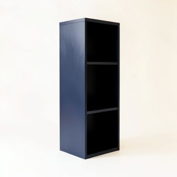 Meadow Arc Narrow Cubby Tower (synthetic illustration; no displayed measurements)