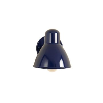 Stone Crossing Wall Sconce Mounted On A Plain Wall - Navy