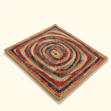 Hurst Abstract Braided Cotton Multicolor Area Rug (synthetic illustration; no displayed measurements)