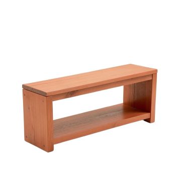 Linden Bridge Narrow Outdoor Storage Bench - Terracotta
