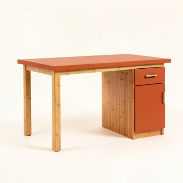 Field Bluff Empty Workshop Workbench - Terracotta (synthetic illustration; no displayed measurements)