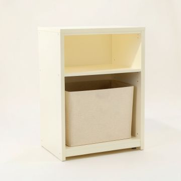 Ash Bluff Freestanding Pull-Out Hamper Cabinet - Cream (synthetic illustration; no displayed measurements)