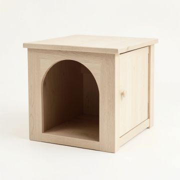Pine Bluff Empty Furniture-Style Litter Enclosure - Beige (synthetic illustration; no displayed measurements)