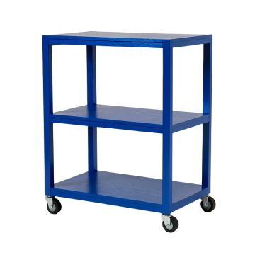 Spruce Arc Empty Rolling Workshop Cart - Blue