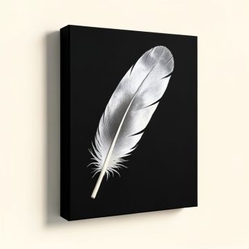 Feather I In Color Graphic Art On Wrapped Canvas (synthetic illustration; no displayed measurements)