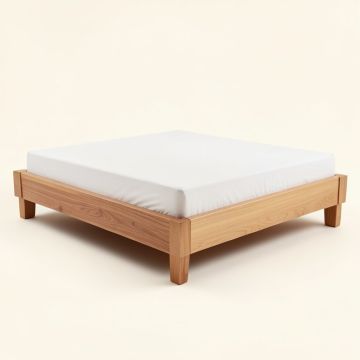 Dorinda King Solid Wood Low Profile Platform Bed (synthetic illustration; no displayed measurements)