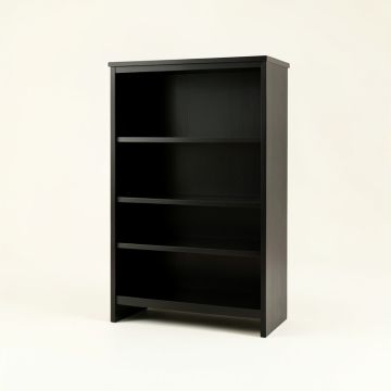 Pine Bridge Freestanding Bookcase - Black (synthetic illustration; no displayed measurements)