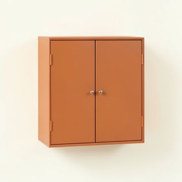 Hill Bridge Wall-Mounted Laundry Cabinet - Terracotta (synthetic illustration; no displayed measurements)