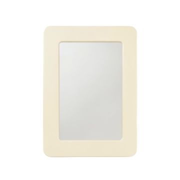 Heath Brook Framed Wall Mirror - Cream