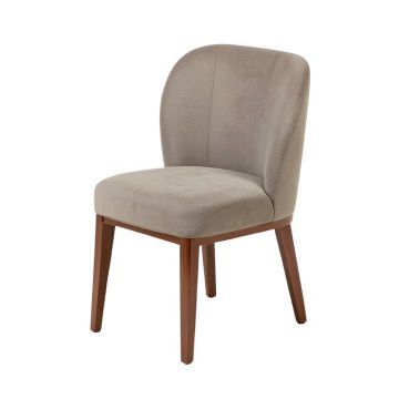 Malik Dual Tone Curved Saddle Upholstered Dining Chair
