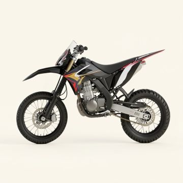 Dirt Bike Wall Decal (synthetic illustration; no displayed measurements)