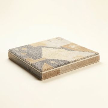 Bohemian Gray/Beige Stair Tread (synthetic illustration; no displayed measurements)