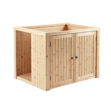 Flint Bend Empty Furniture-Style Litter Enclosure - Beige