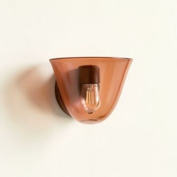 Wren Brook Wall Sconce Mounted On A Plain Wall - Terracotta (synthetic illustration; no displayed measurements)