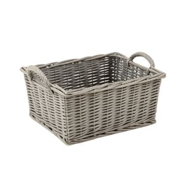 Olive Branch Empty Storage Basket - Gray