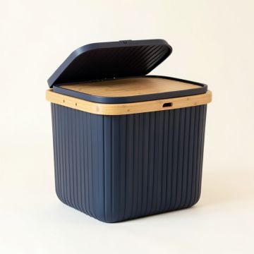 Meadow Brook Laundry Hamper - Navy (synthetic illustration; no displayed measurements)
