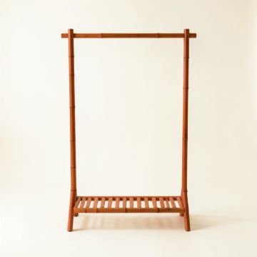 Linden Bluff Empty Garment Rack - Terracotta (synthetic illustration; no displayed measurements)